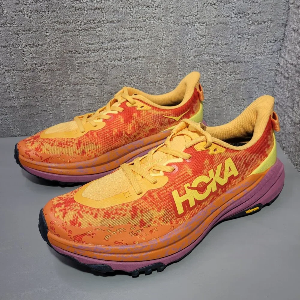 Hoka One One Speedgoat 6 Womens Size US 9.5B Sherbet Beet Root Running Shoes